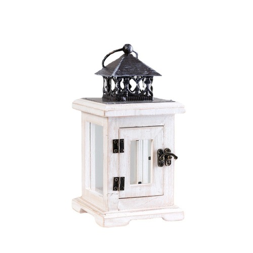 Vintage American Style Scented Glass Candle Holders with Wooden Craft Decor for Wholesale