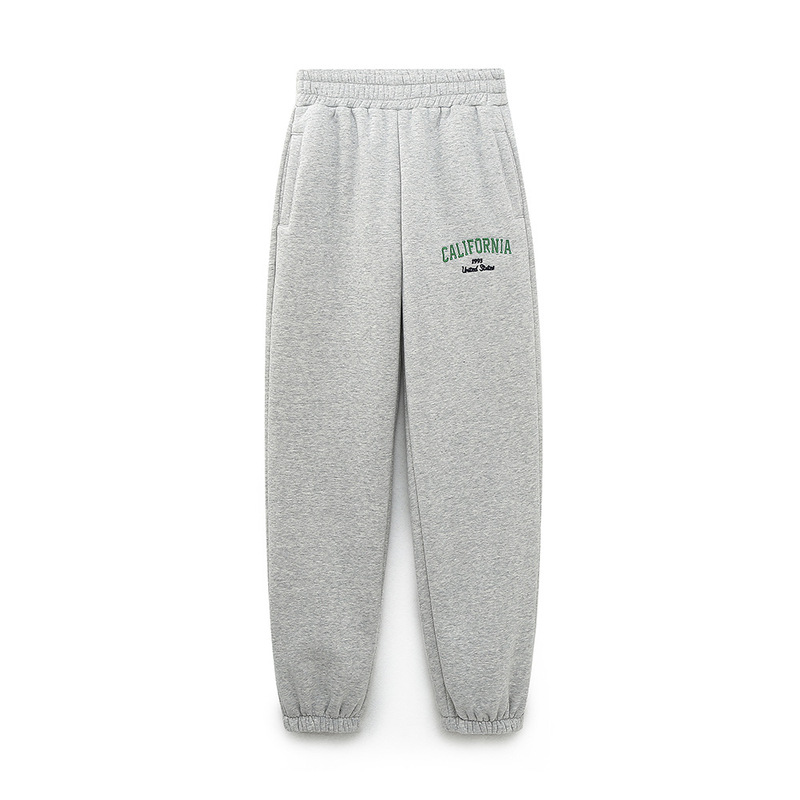 Fh3058 25 Cross-Border European and American Style Autumn and Winter Women's New Loose Casual Jogger Pants with Text Embroidery Decoration Fh3058 25 Cross-Border European and American Style Autumn and Winter Women's New Loose Casual Jogger Pants with Text Embroidery Decoration