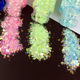 Shiny luminous glitter sequins 12 color mixed fluorescent glitter powder nail art glue jewelry luminous sequins 30ml