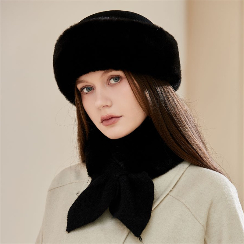 Gorro ushanka y cuello térmico para hombre peluche invierno_voghion.com