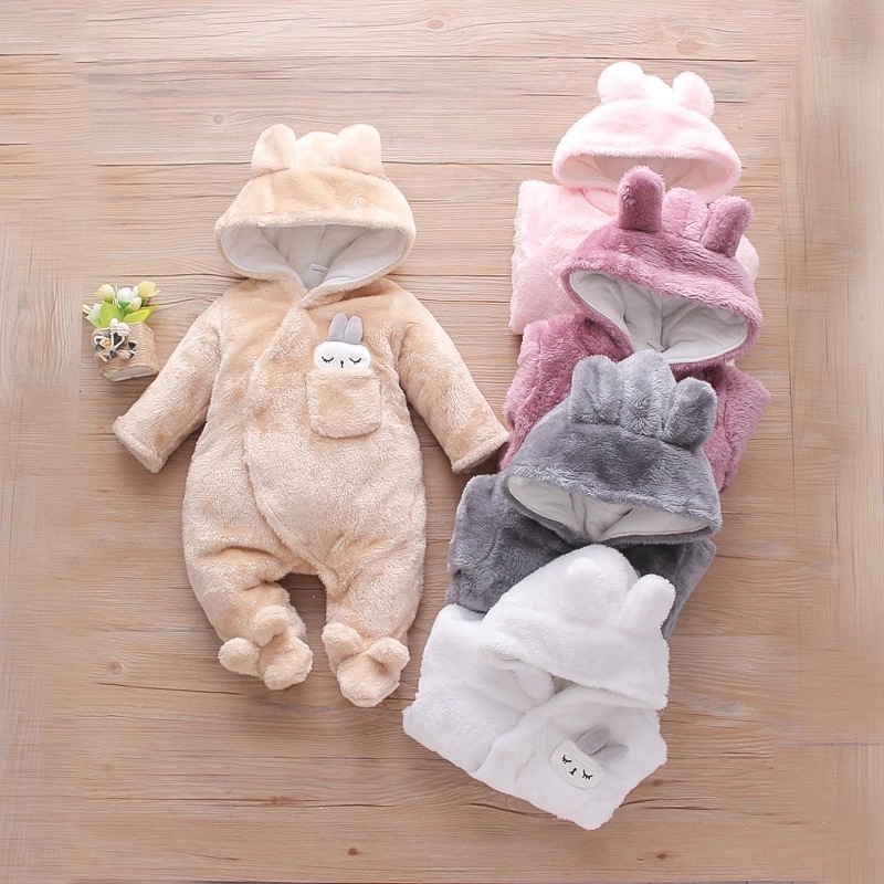 Classic Style Solid Color Bejirog Polyester Baby Rompers display picture 1