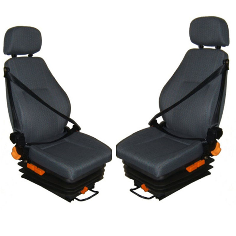 Asiento amortiguador del airbag del camión asiento de tres puntos sin reposabrazos cinturón de seguridad Silla de operaciones asiento amortiguador del coche antidisturbios