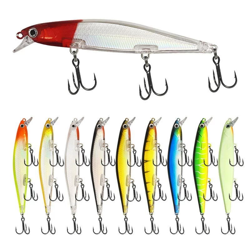 Short tongue panel, Mino 11cm suspended sinking water, distance full foil, Mino fake bait 13g long vocal sea bass bait bait