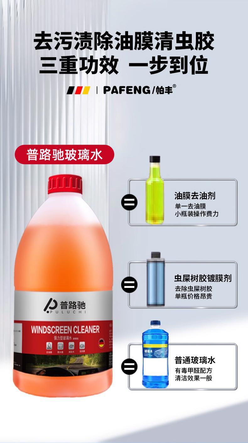 Premium Gallon Bucket Ethanol-Based Glass Cleaner for Removing Oil Film and Coating, Suitable for All Seasons, Winter Anti-Freeze, Car Stain Remover