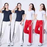 婷姿媄 Квадратный танцевальный костюм Новый набор быстросохрающая группа аэробики