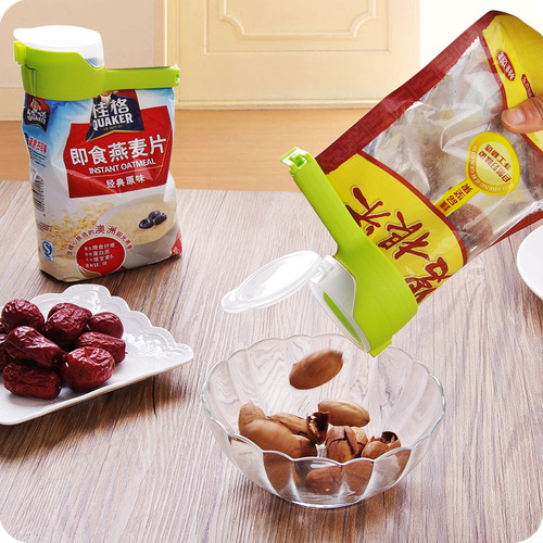 Bagged food sealing spout sealing clip snack bag milk powder fresh-keeping and moisture-proof clip kitchen seasoning clip