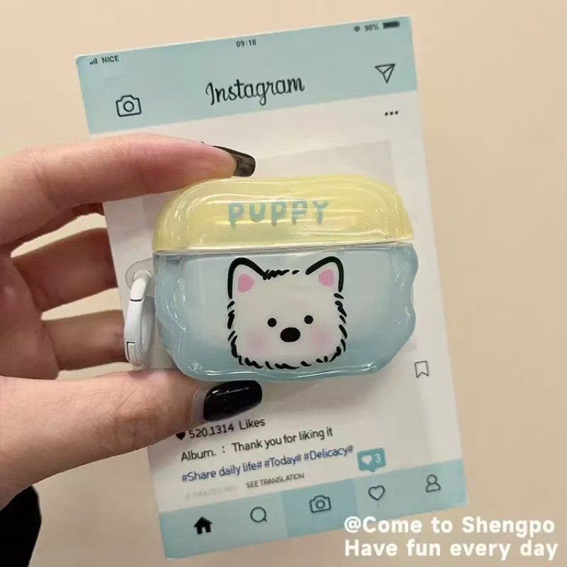 Cute gatito cachorro pingüino West High para Apple Airpods 4 generación inalámbrica Bluetooth auriculares caso pro2