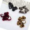 DIY leopard cloth buckle accessories Ma Mao love buckle DIY clothing decoration love buckle heart -shaped leopard cloth buckle