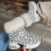 Белый (леопардовый принт)
