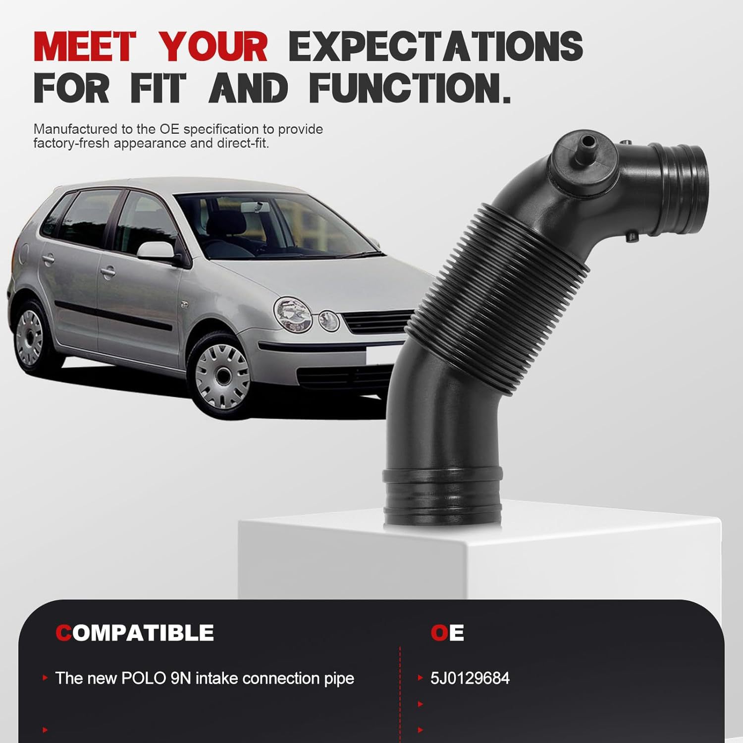 5J0129684 Is Suitable for Volkswagen Intake Pipe Polo Ameo Skoda Fabia
