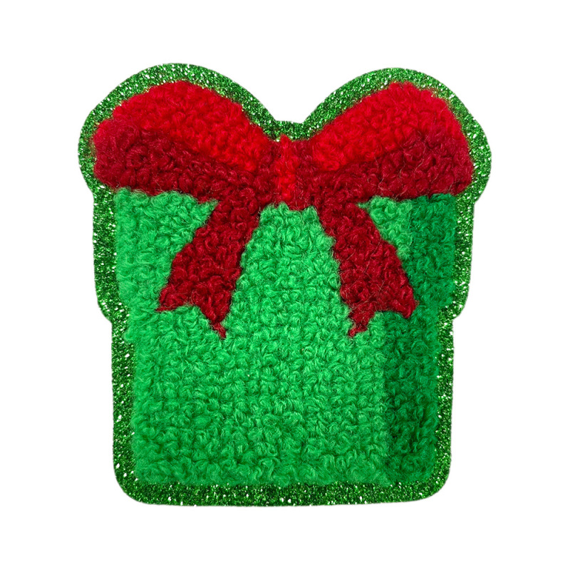 クリスマスタオル刺繍布ステッカーサンタクロース雪だるまジンジャーブレッドマンクリスマスツリーギフト装飾布ステッカー|undefined