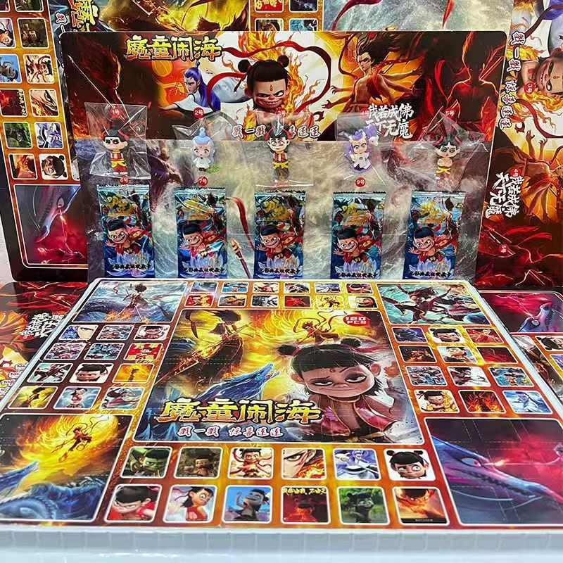 120 en Nezha Dong Dongle niños pequeños regalos recompensas Caixa ciega llaveros nostálgicos puestos juguetes