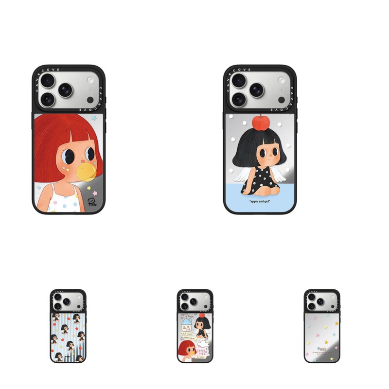 Black-haired red apple girl MagSafe magnetic case suitable for 17promax iPhone16promax Black-haired red apple girl MagSafe magnetic case suitable for 17promax iPhone16promax