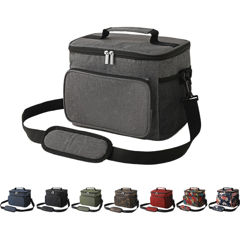 Amazon transfronteriza nueva bolsa térmica Oxford tela al aire libre a prueba de fugas térmica bolsa de picnic bolsa de almuerzo portátil