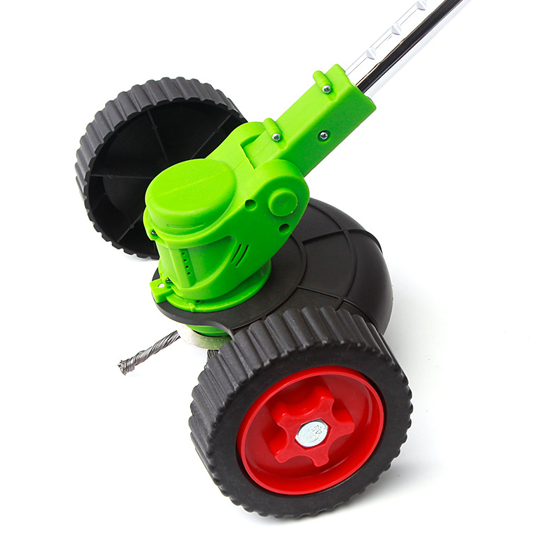 手推式电动割草机轮充电式家用小型多功能草坪锂电池除草机剪草机