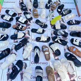 厚底拖鞋女杂款品牌休闲软底软面松糕底增高凉拖鞋女外穿女拖批发