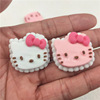 Cartoon KT Cake Kitty biscuit new pattern diy Cream gel Mobile phone shell Hairpin Jewelry resin parts wholesale