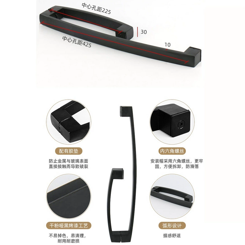 Дверь стеклянная дверь из нержавеющей стали ручка дверная ручка ванная комната душевая комната раздвижная дверь ручка L типа t X20