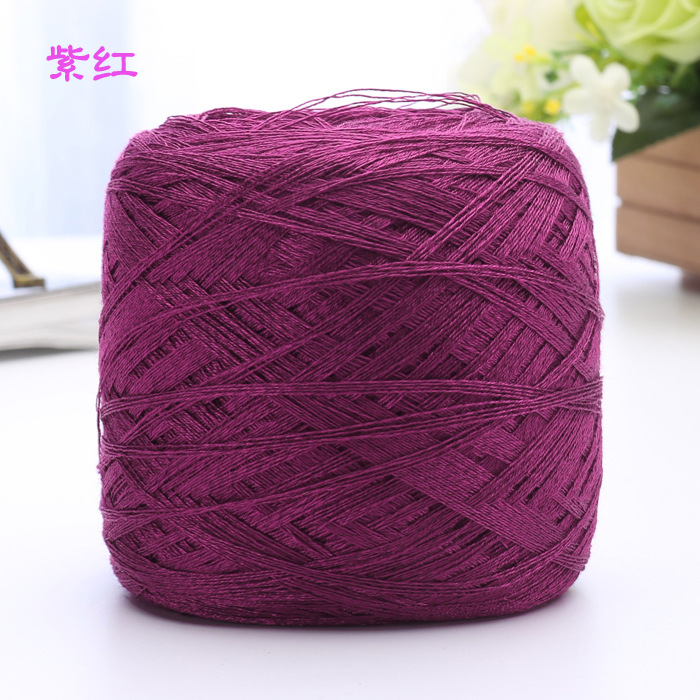 Siyue al por mayor de primavera y verano de seda de morera Tencel hilo de lana tejida a mano bricolaje Bola de seda de hielo hilo de lana fina