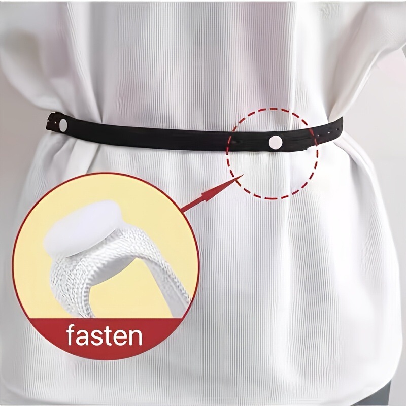 T-shirt and shirt hem shortening tool, seamless waist cincher, invisible adjustable elastic band for clothing hems