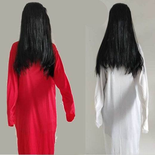 Alibaba.com Wholesale Halloween Costume White and Red Zombie Costume Cosplay Ghost Rei Ayanami Ghost Bride