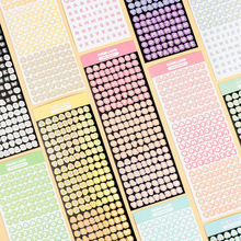 韩国hipromland彩色镭射贴纸 字母贴 追星咕卡 糖果色手帐素材装