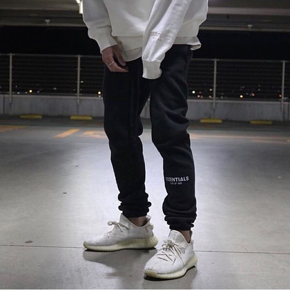 Pantalones de chándal atados al tobillo de miedo de DIOS Essentials sueltos más tamaño marca de moda forrado de lana hombres y mujeres mismos pantalones Casuales