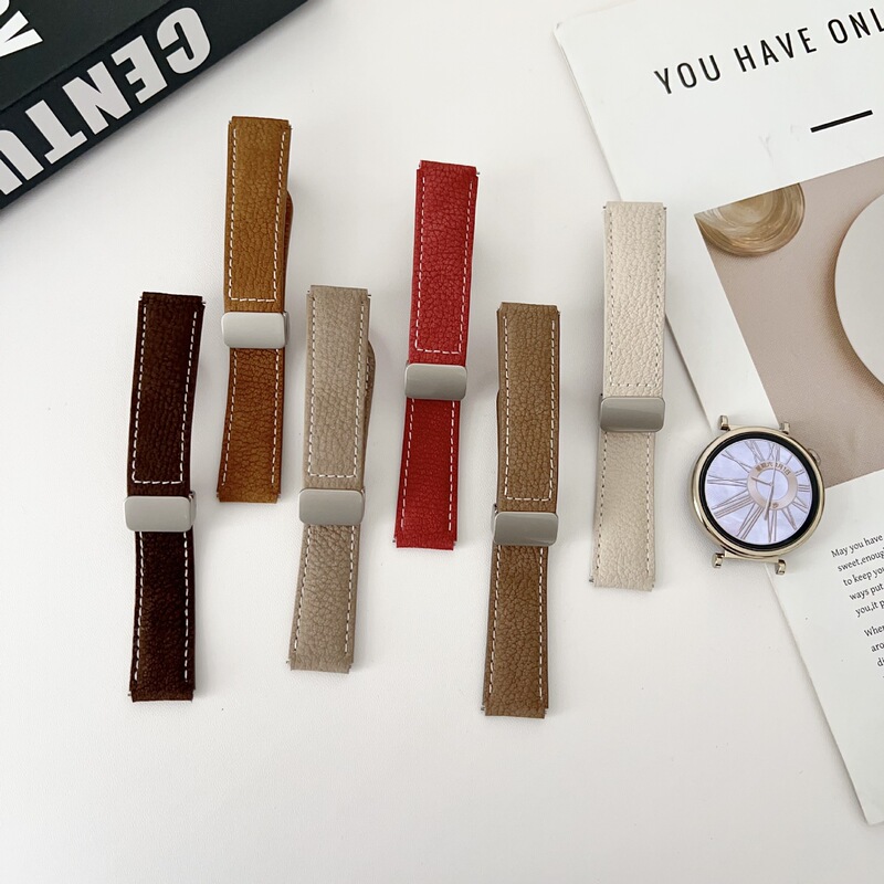 Frosted Magnetic Leather Strap Suitable for Apple Huawei Watch Fit4/3Gt5 Strap Gt6Pro Xiaomi 8/9 Frosted Magnetic Leather Strap Suitable for Apple Huawei Watch Fit4/3Gt5 Strap Gt6Pro Xiaomi 8/9