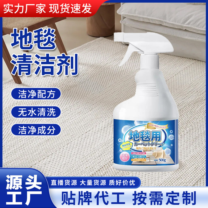Xuanshimian Carpet Cleaner, No-Rinse Stain Remover, Special for Carpet Cleaning, Leaves No Water Marks, Dry Cleaning Foam Cleaner