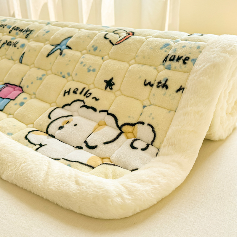 Colchón de terciopelo caliente de invierno de clase A materna y infantil colchón de terciopelo de leche colchón tatami dormitorio colchón de dormitorio