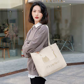 手提袋女2023新款韩版学生文件袋资料袋大容量腋下包单肩包批发