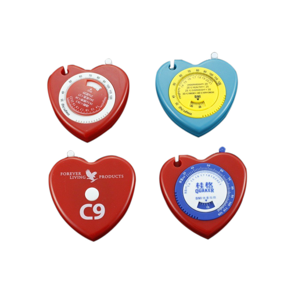 工厂供应BMI卷尺BMI心形卷尺BMI健康卷尺BMI礼品卷尺