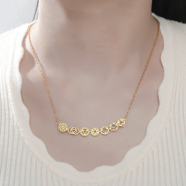 Necklace stainless steel for yoga