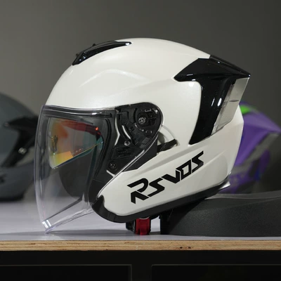 Helmet | Motosiklet kaskı (dəbilqə) - new-version-of-flower-r05-vds-white-s-size-51cm-53cm