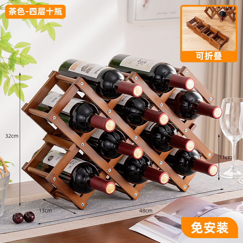 Estante de vino de escritorio estante de vino estante de vinos estante de almacenamiento estante de vinos simple estante de almacenamiento multicapa para el hogar estante de almacenamiento multicapa