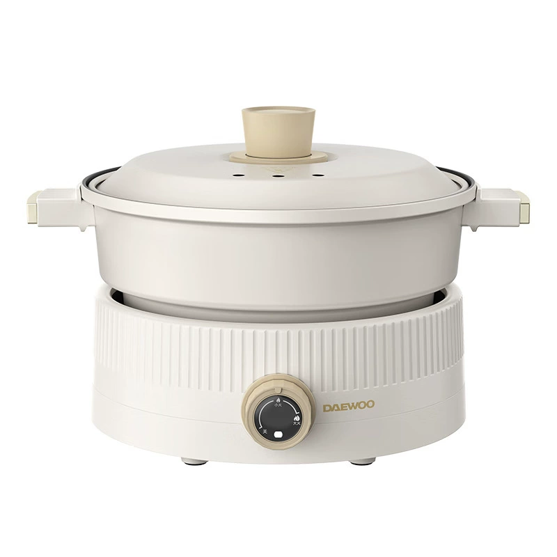 Электрический многофункциональный компактный горшок Daewoo - типаHot Pot, варочная кастрюля с большим объемом, жарка-поджаривание, приготовление пищи без аудио - Электрический горшок