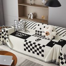 网红沙发巾雪尼尔卡通全盖一片式家用全包沙发套坐垫遮尘罩防猫抓