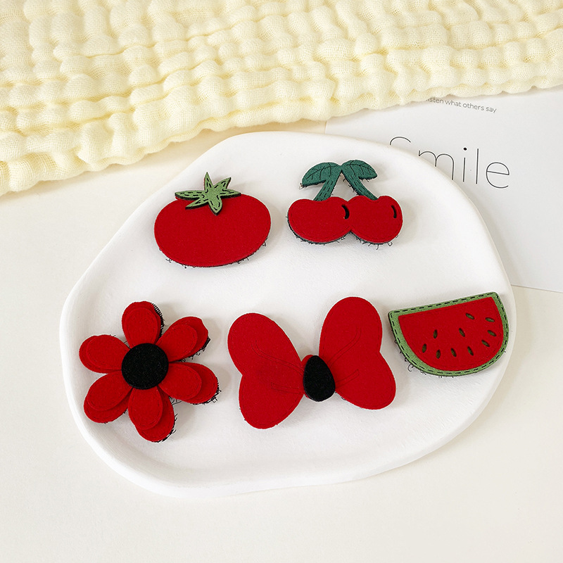 Fruit Velcro Broken Hair Stickers