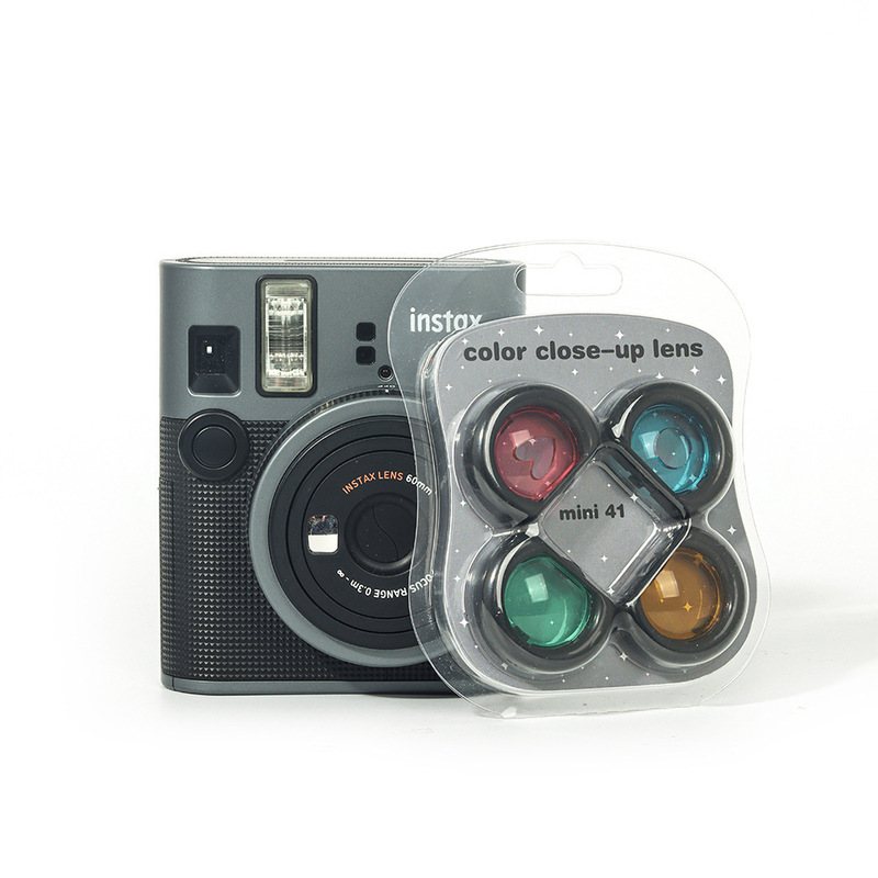 Suitable for Polaroid Mini 41 Camera Four-Color Filter Auxiliary Ring, New Product with Instagram-Style Atmosphere Green, Yellow, Red, and Blue Filters