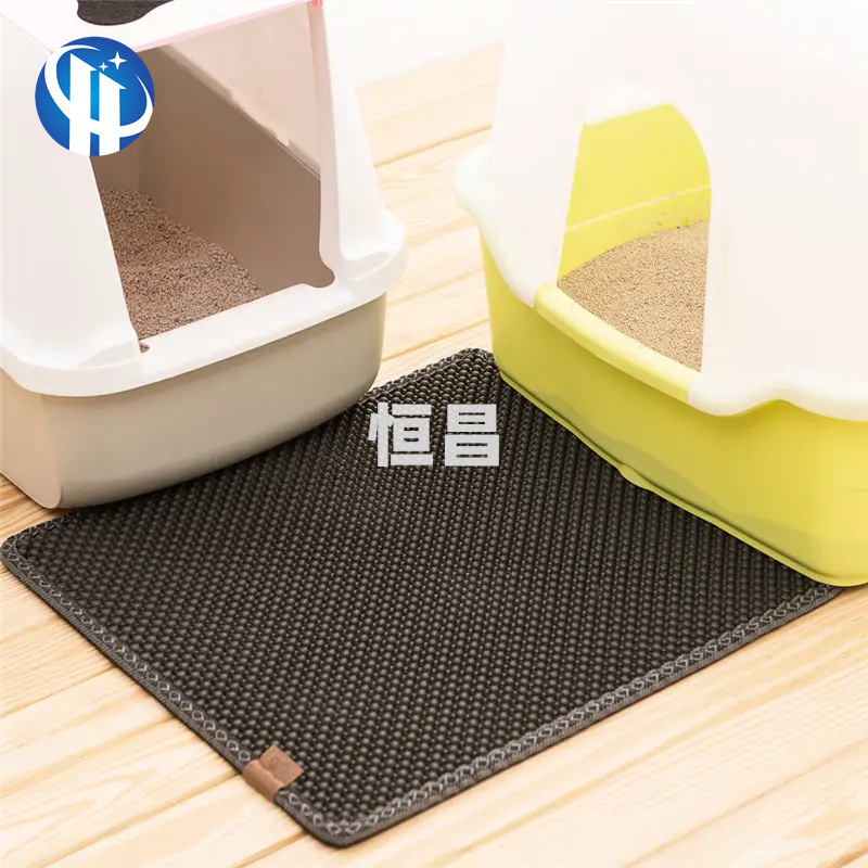 三层升级EVA防滑猫砂垫，耐磨耐抓设计，高效过滤宠物猫砂盆用