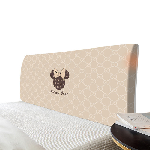 Nordic bedside cover cover removable and washable dust cover elastic all-inclusive bedside backrest cover soft-packed cotton bedside protective cover