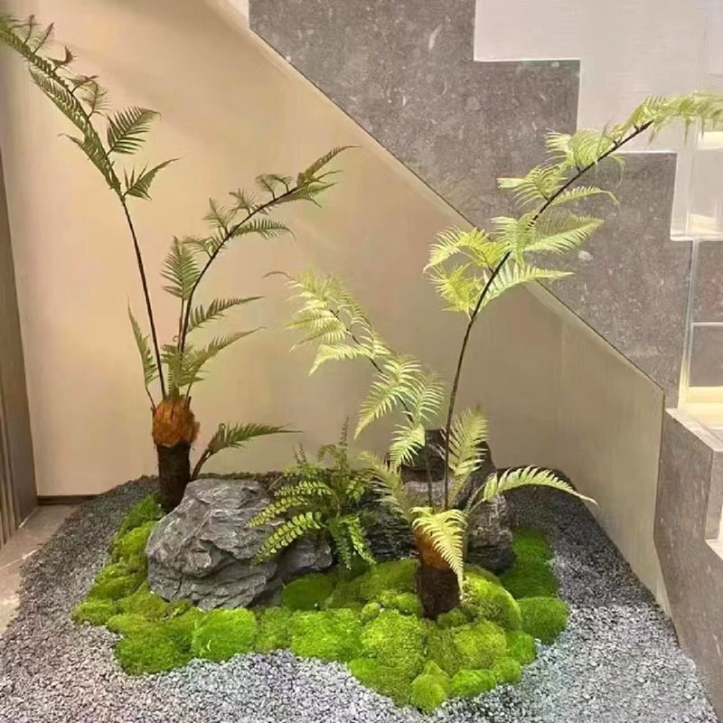 Simulated Green Plant Golden Silk Monkey Head Fern Potted Plant Simulated Plant Bonsai Living Room Fake Green Plant Decoration Landscaping Zen Ornaments Simulated Green Plant Golden Silk Monkey Head Fern Potted Plant Simulated Plant Bonsai Living Room Fake Green Plant Decoration Landscaping Zen Ornaments