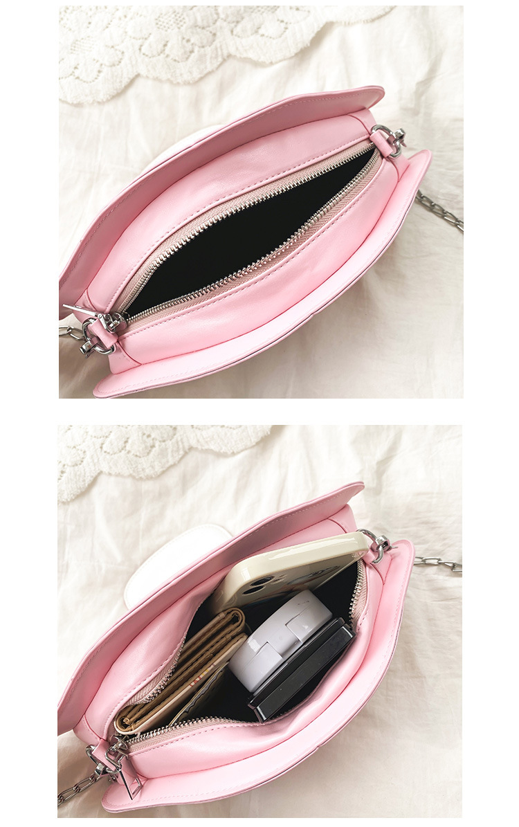 604g Weight Nylon Lining Material Flip Cover Closure Type Single Shoulder Strap Strap Type Pu Leather Material Solid Color Pattern Streetwear Style Square Shape Pink, Purple, Red, Green, Yellow Color Medium Size Medium Pu Leather Streetwear 16