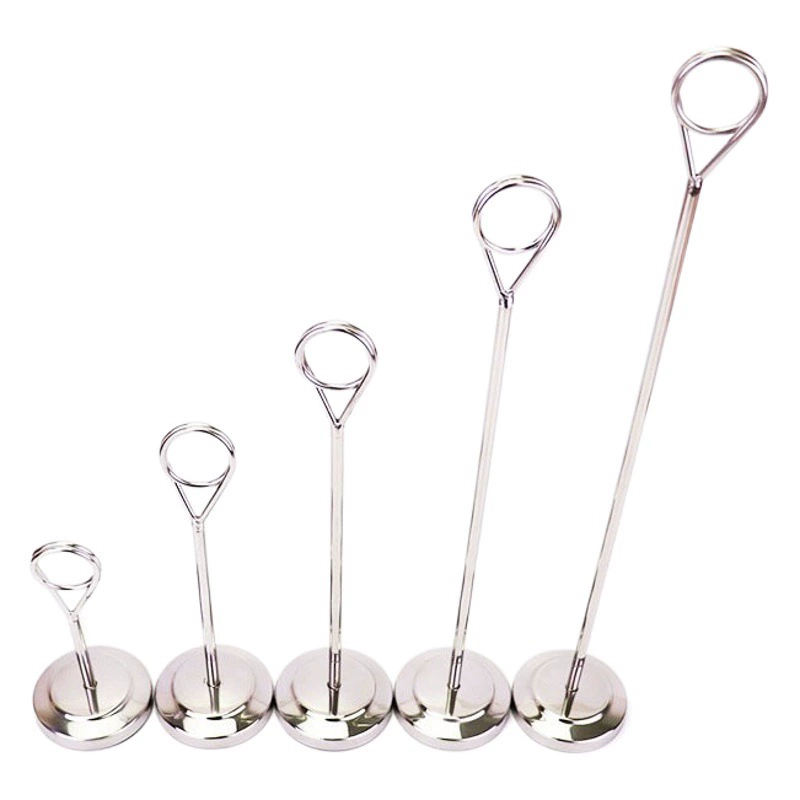 Пластина из нержавеющей стали Держатель таблички Отель Ресторан Свадебный стол Табличка с номером стола Сиденье карты Держатель таблички