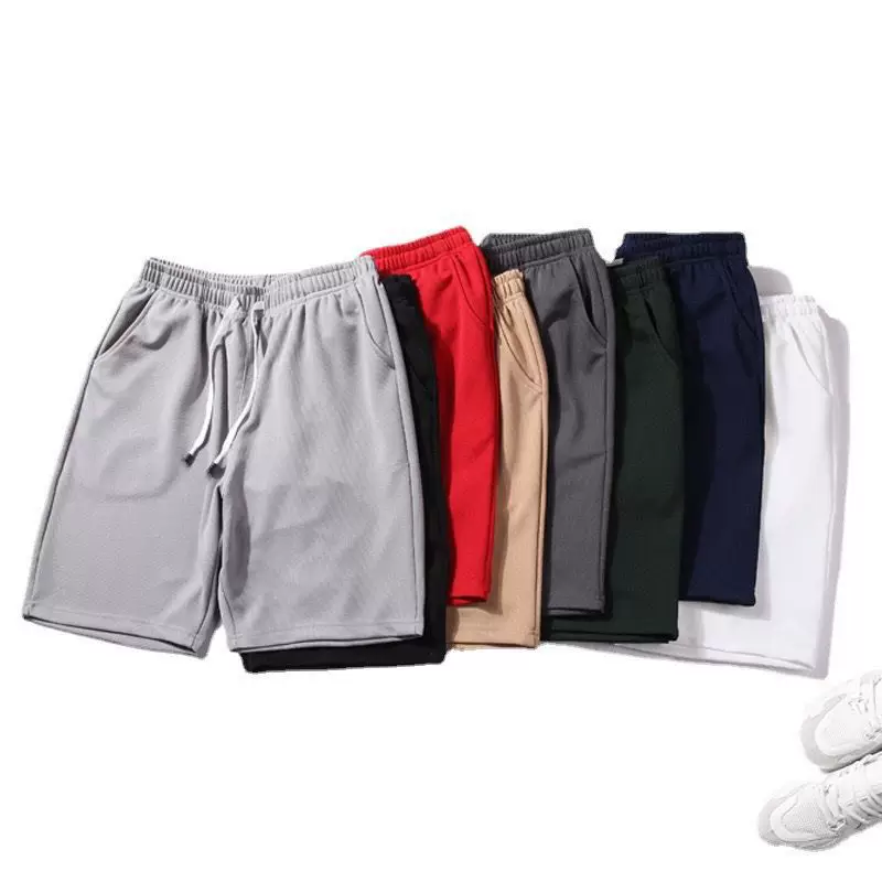 Breathable silk summer thin trousers, quick dry beach shorts, oversize