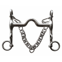 不锈钢马嚼子马口衔不生锈不脱皮中拱马嘴长约120毫米