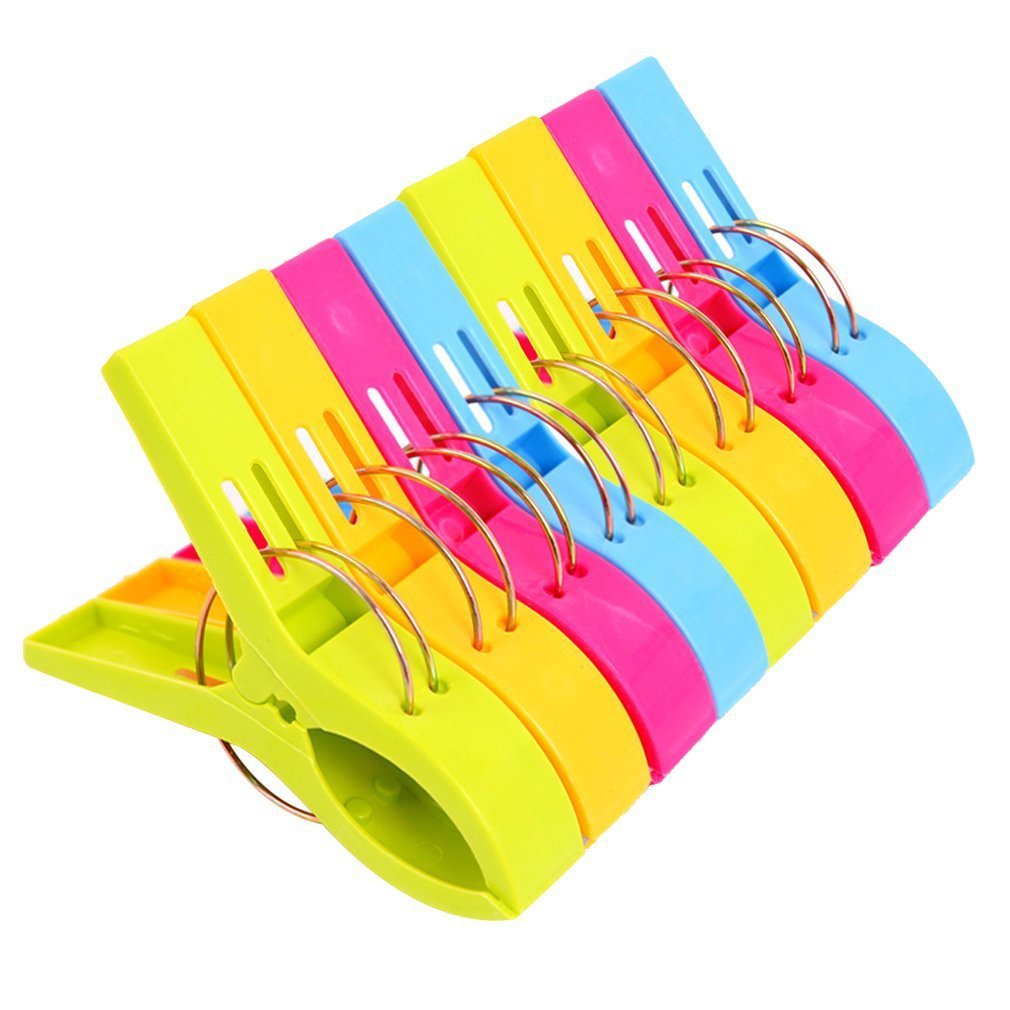 Color beach towel clip, beach clip, towel clip, for beach chair, blanket, pool lounge chair