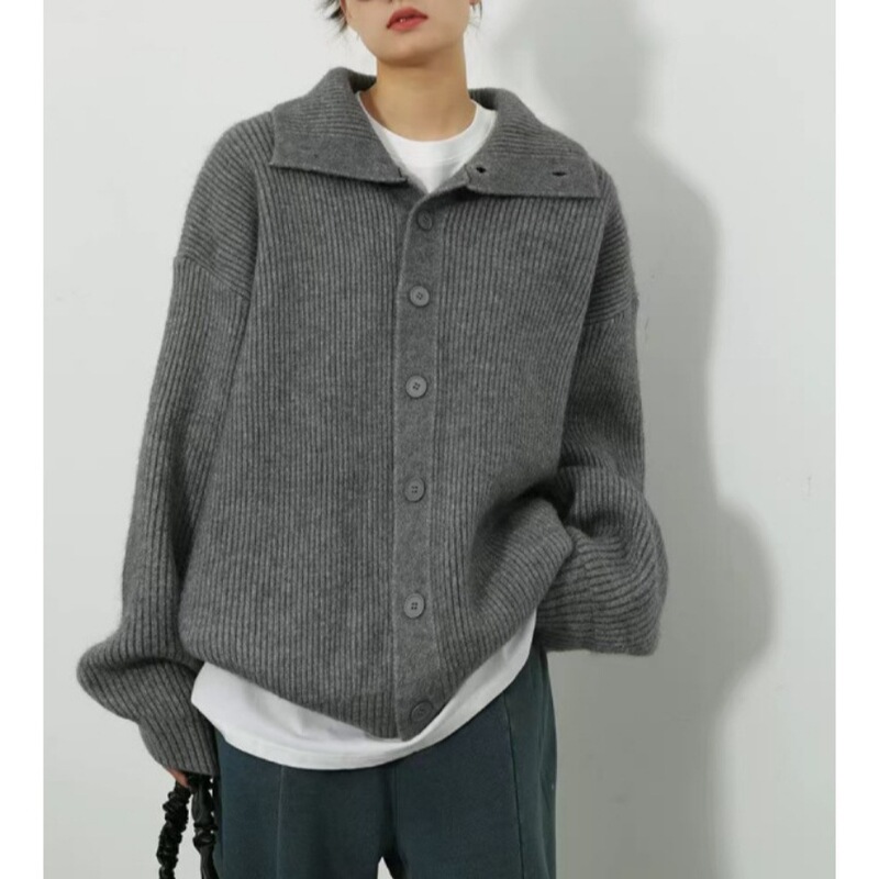 One for Lobby's hand! Thick Rod Knitted Sweater Loose Cardigan Winter New Top All-match Jacket