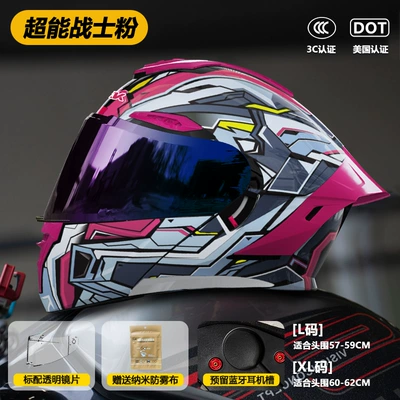 Motosiklet kaskı (dəbilqə) – Women's Cycling Safety Helmet - color-mirror-model-911-face-revealing-helmet-power-warrior-pink-3cdot-dual-certification-l-size57-59