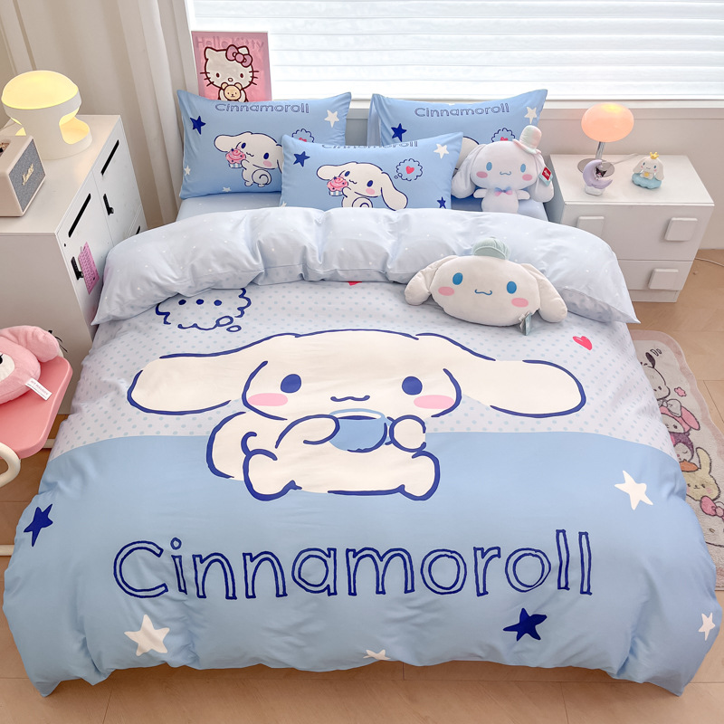 美楽蒂純綿ベッド4点セットのクロミアニメ純綿学生寮3点セットのベッドカバーkt